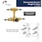 Keeney Rain Thermostatic Square Shower System, Polished Chrome KIT-QUA140TSCP